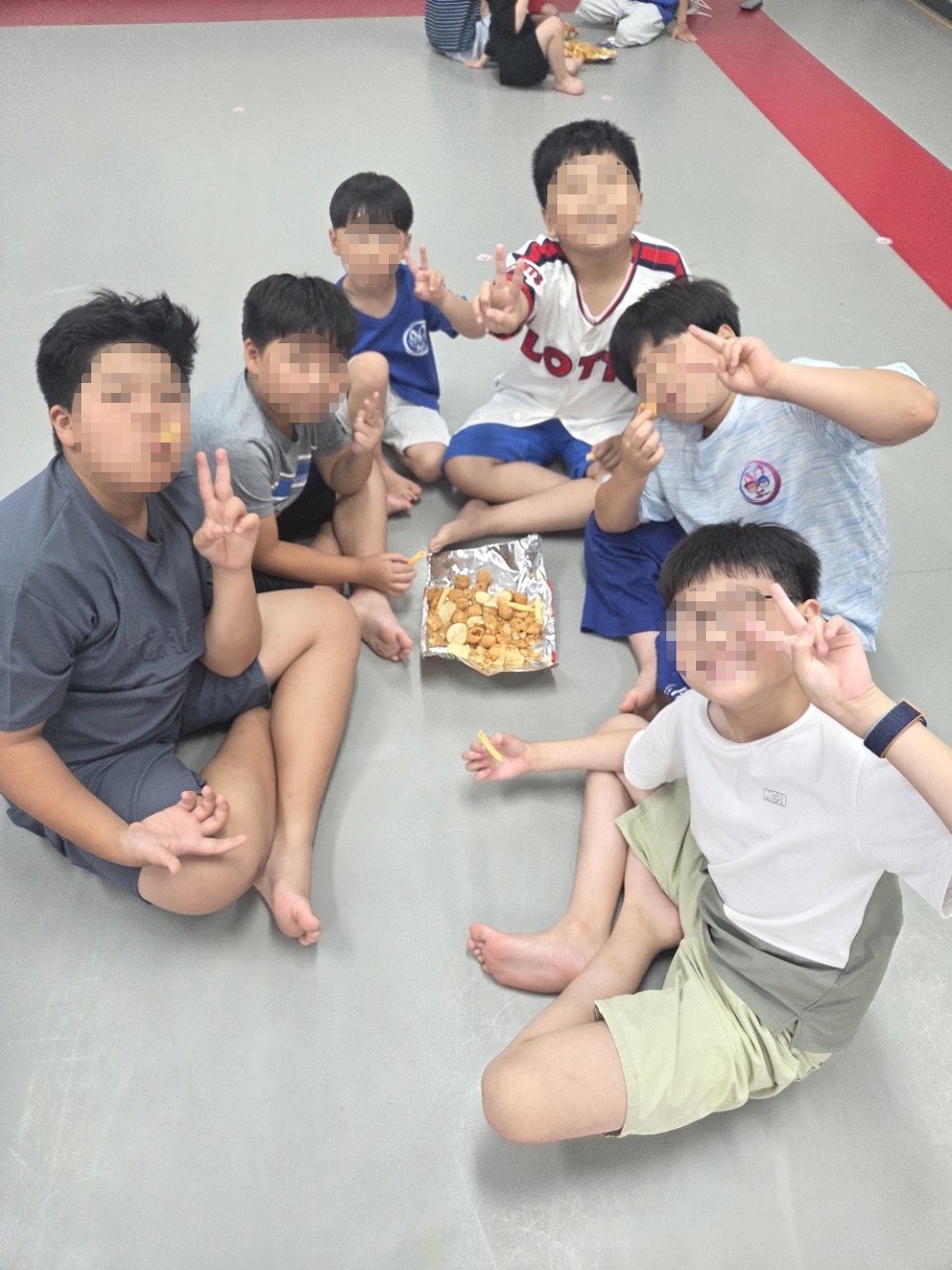 아이로운 태권도 간식 시간