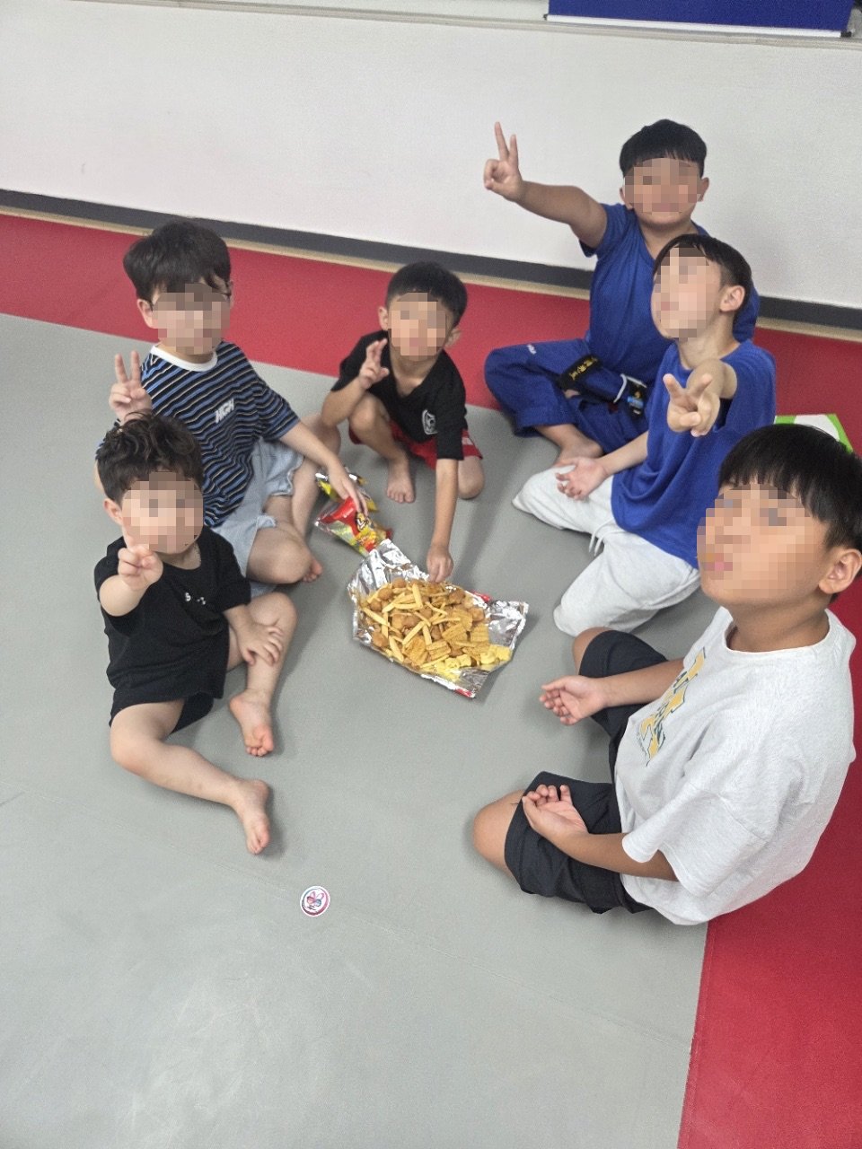아이로운 태권도 간식 시간